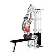 Cable Lateral Pulldown (with Rope Attachment)