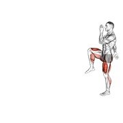 Walking High Knees Lunge