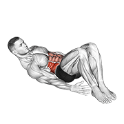 Alternate Heel Touchers exercise animation