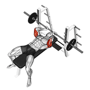 Barbell Lying Extension exercise animation