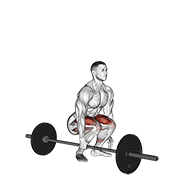 Barbell One Arm Side Deadlift exercise animation