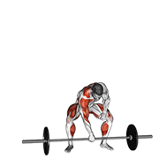 Barbell One Arm Snatch exercise animation