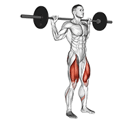 Barbell Rear Lunge exercise animation