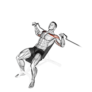 Cable Incline Bench Press exercise animation