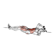 Cable Tuck Reverse Crunch exercise animation