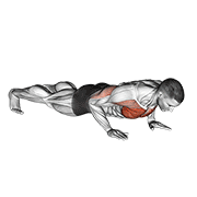 Clock Push-Up exercise animation