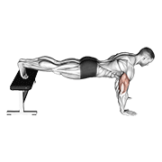 Decline Push-Up exercise animation