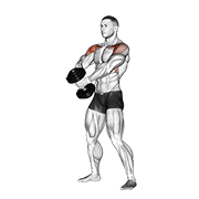 Dumbbell Front Raise V. 2 exercise animation