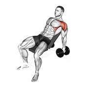 Dumbbell Incline Raise exercise animation