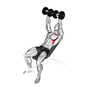 Dumbbell Incline Shoulder Raise form demonstration - targeted for Serratus Anterior Chest workouts