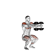 Dumbbell Iron Cross exercise animation