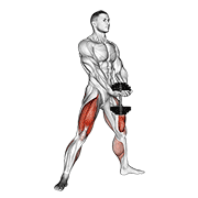 Dumbbell Plyo Squat exercise animation