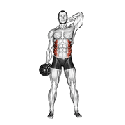 Dumbbell Side Bend exercise animation