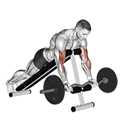 EZ Barbell Spider Curl form demonstration - targeted for Biceps Upper Arms workouts