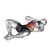 Groin Crunch exercise animation