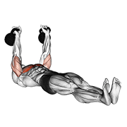 Kettlebell Alternating Press On Floor exercise animation