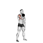 Kettlebell Arnold Press form demonstration - targeted for Delts Shoulders workouts