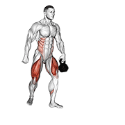 Kettlebell Lunge Pass Through exercise animation