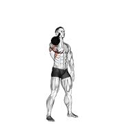 Kettlebell One Arm Military Press To The Side exercise animation