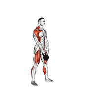 Kettlebell One Arm Snatch exercise animation