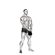 Kettlebell Pirate Supper Legs exercise animation