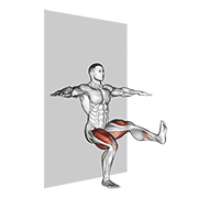 Kick Out Sit exercise animation