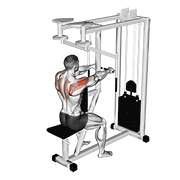 Lever Seated Reverse Fly form demonstration - targeted for Delts Shoulders workouts