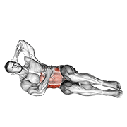 Oblique Crunches Floor exercise animation