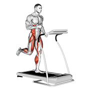 Run (equipment) exercise animation