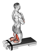 Self Assisted Inverse Leg Curl (on Floor) exercise animation