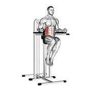 Side Hip (on Parallel Bars) exercise animation