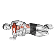 Side Push-Up form demonstration - targeted for Triceps Upper Arms workouts