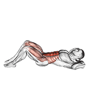Sit-Up V. 2 form demonstration - targeted for Abs Waist workouts