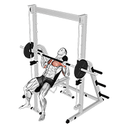 Smith Incline Bench Press exercise animation