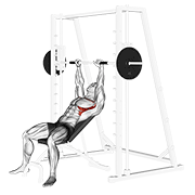 Smith Incline Shoulder Raises exercise animation