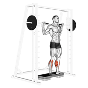 Smith Reverse Calf Raises exercise animation