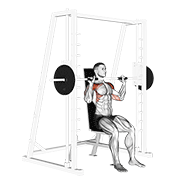 Smith Seated Shoulder Press exercise animation
