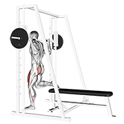 Smith Single Leg Split Squat exercise animation