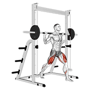 Smith Sprint Lunge exercise animation