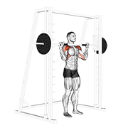 Smith Standing Military Press exercise animation