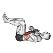 Tuck Crunch exercise animation