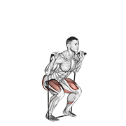 Band Squat exercise animation