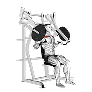 Lever Incline Chest Press exercise animation