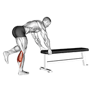 One Leg Donkey Calf Raise exercise animation