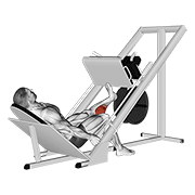 Sled One Leg Calf Press On Leg Press exercise animation
