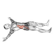 Iron Cross Stretch exercise animation