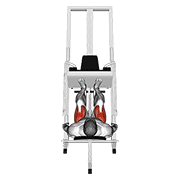 Sled 45в° Leg Press (back Pov) form demonstration - targeted for Glutes Upper Legs workouts