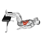 Oblique Crunch V. 2 exercise animation
