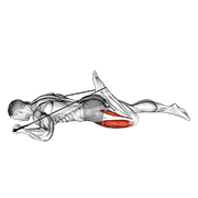 Intermediate Hip Flexor And Quad Stretch exercise animation
