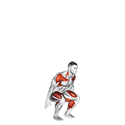 Squat To Overhead Reach exercise animation